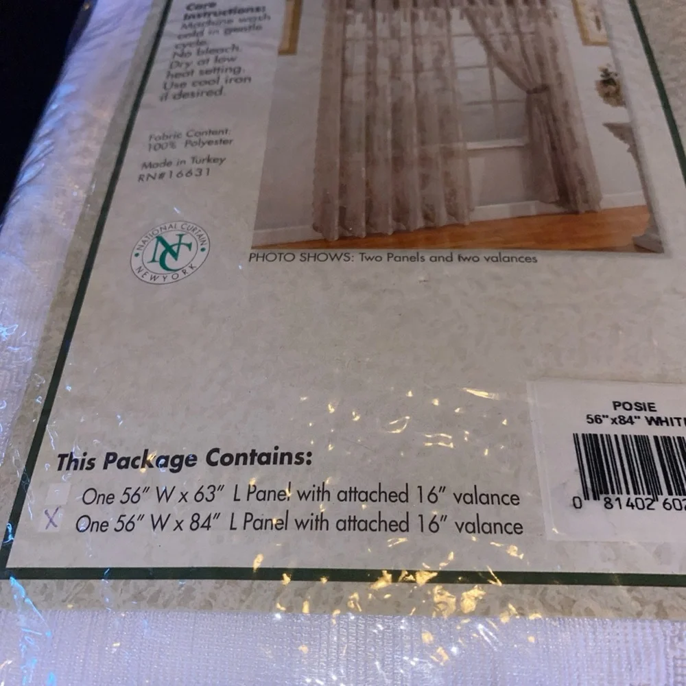 Classic Lace Posie‎ Design Curtains 56